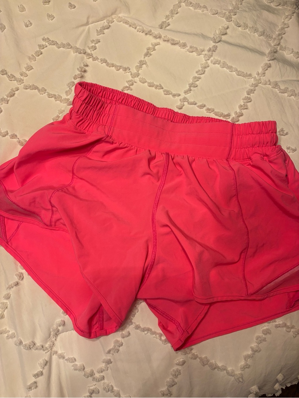 Lululemon Hot Pink Hotty Hot shorts 4”